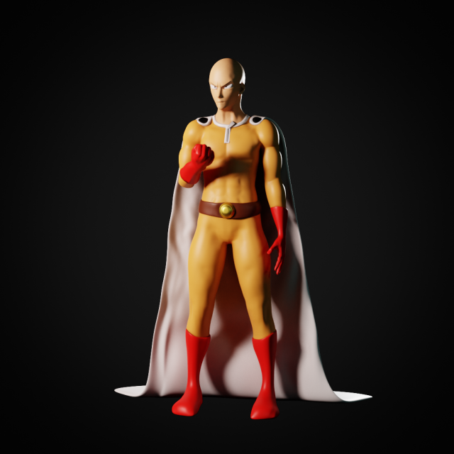 One Punch Man 3D Принт Модель In Скульптуры 3DExport
