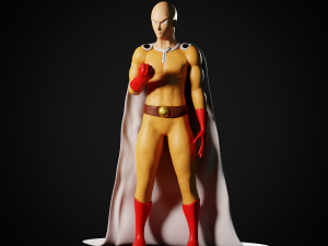 One Punch Man Model Cetak 3D