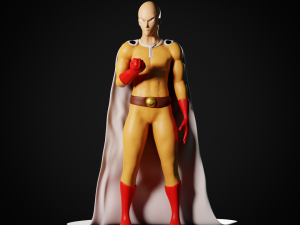 One Punch Man Model Cetak 3D