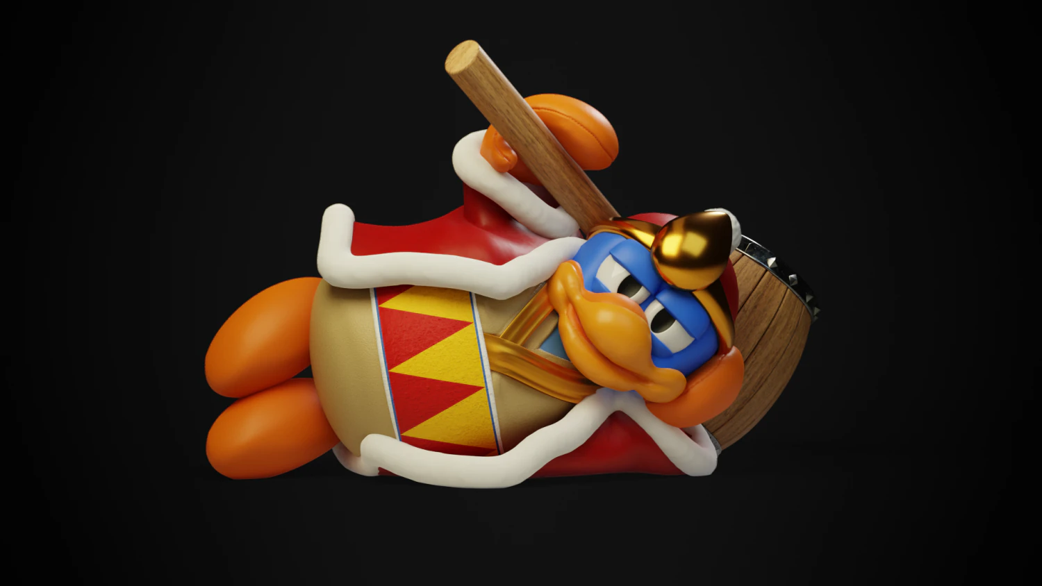 King Dedede - Super Smash Bros Ultimate 3D Print Model .c4d .max .obj .3ds .fbx .stl .blend 