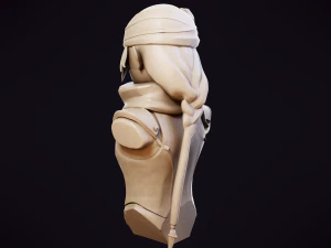 Sheik Bust - Zelda Ocarina of Time 3D print model 3D Print Model