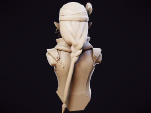 Sheik Bust - Zelda Ocarina of Time 3D print model 3D Print Model