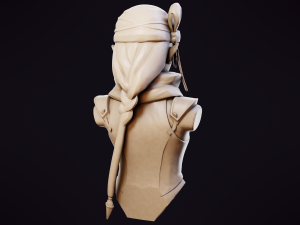 Sheik Bust - Zelda Ocarina of Time 3D print model 3D Принт Модель