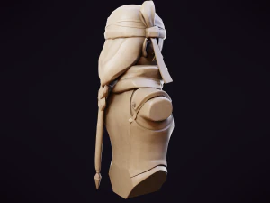 Sheik Bust - Zelda Ocarina of Time 3D print model 3D Print Model