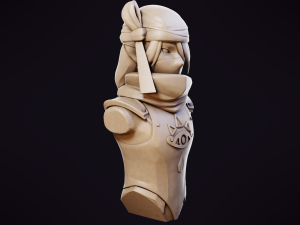 Sheik Bust - Zelda Ocarina of Time 3D print model 3D Принт Модель