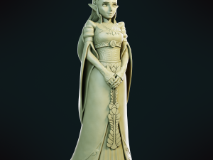 Princess Zelda - Breath of the Wild 3D 프린트 모델