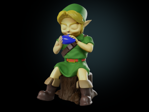 Links Mother Ocarina of Time Model free VR / AR / low-poly 3D model rigged