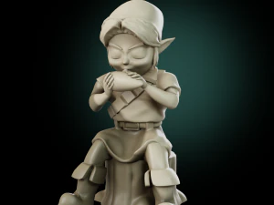Young Link - Zelda Ocarina of TIme 3D Print Model