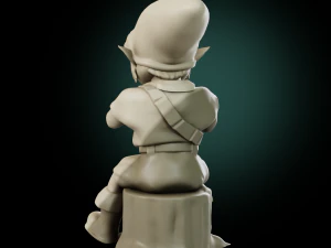 Young Link - Zelda Ocarina of TIme 3D Print Model