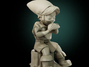 Young Link - Zelda Ocarina of TIme 3D Print Model
