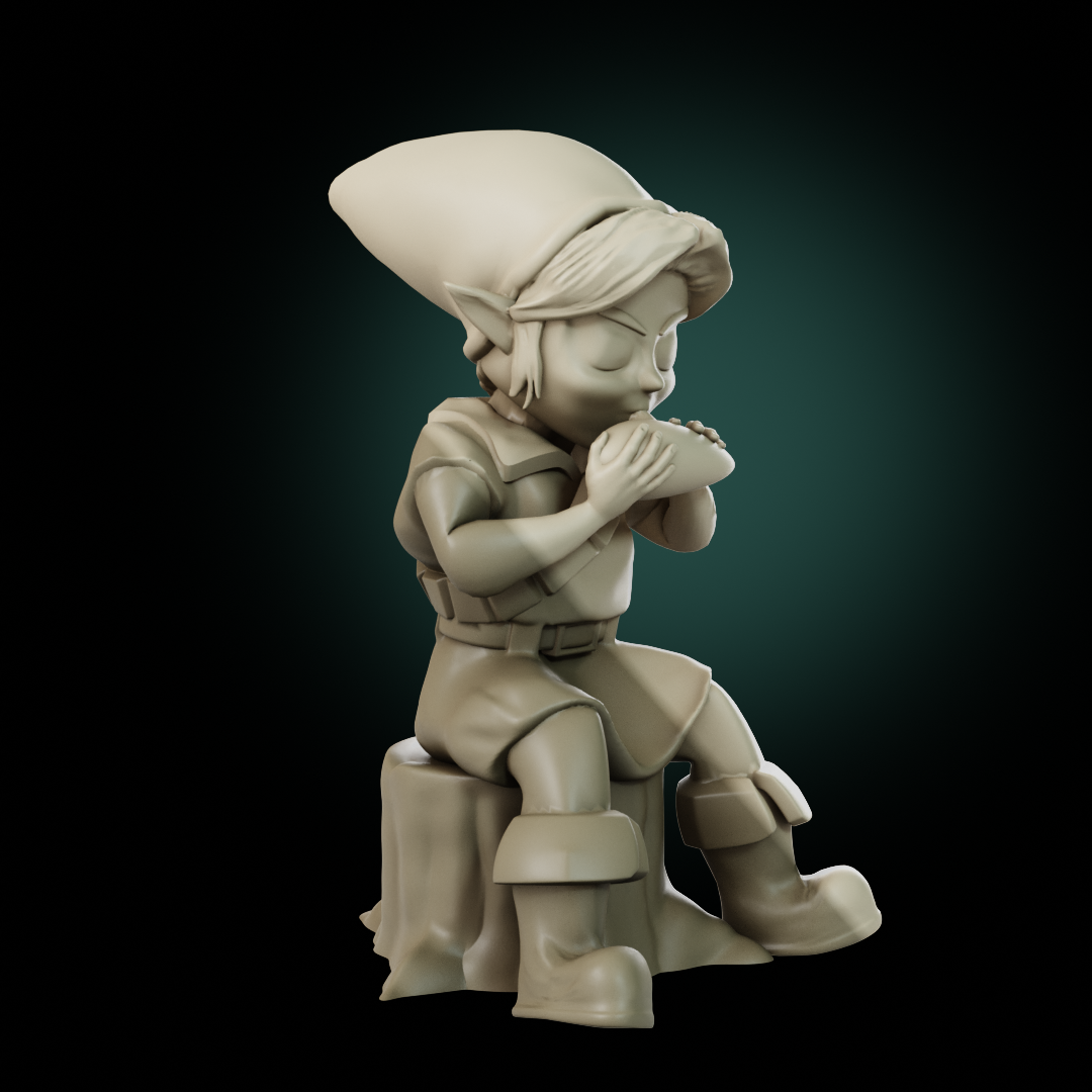 Young Link - Zelda Ocarina of TIme 3D Print Model in Toys 3DExport