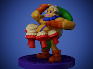 Goron Link - Majoras Mask Model Cetak 3D