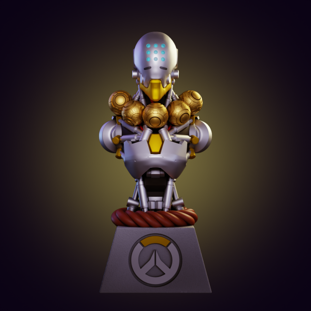 Zenyatta - Overwatch 3D 打印模型 .c4d .max .obj .3ds .fbx .stl .blend 