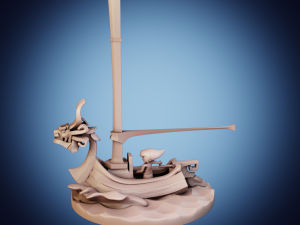 Zelda Windwaker - King of Red Lions 3Dプリントモデル