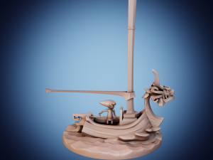 Zelda Windwaker - King of Red Lions 3Dプリントモデル