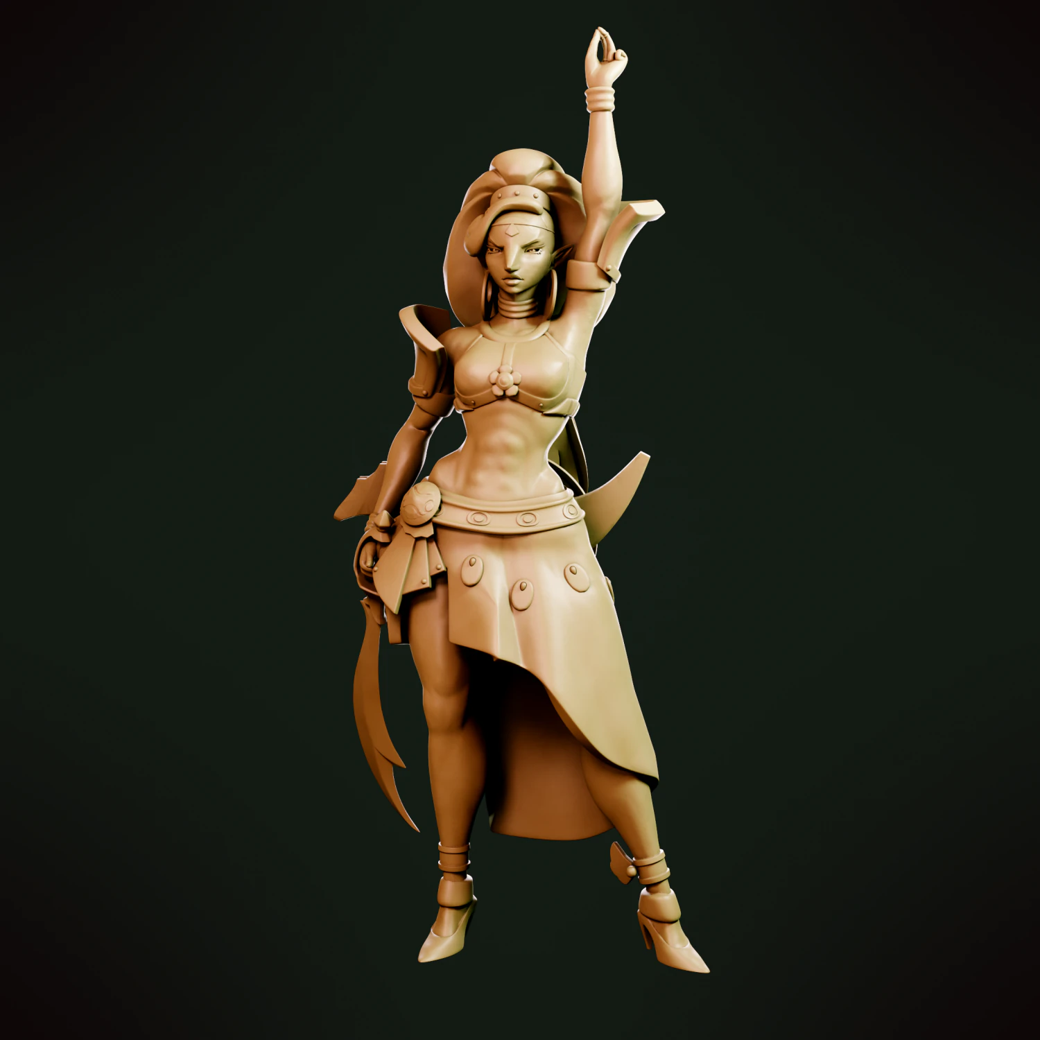 Urbosa - Zelda Breath of the Wild 3D Print Model .c4d .max .obj .3ds .fbx .stl .blend 