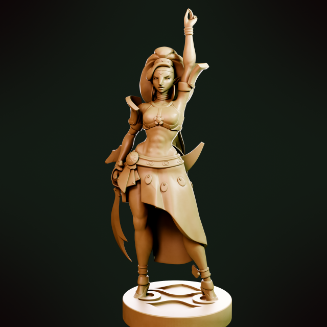 Princess Zelda Figurine 3D Print Model STL 3D model 3D printable