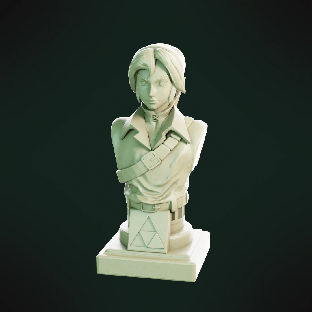 Link - Zelda Ocarina of Time 3D Print Model .c4d .max .obj .3ds .fbx .stl .blend 