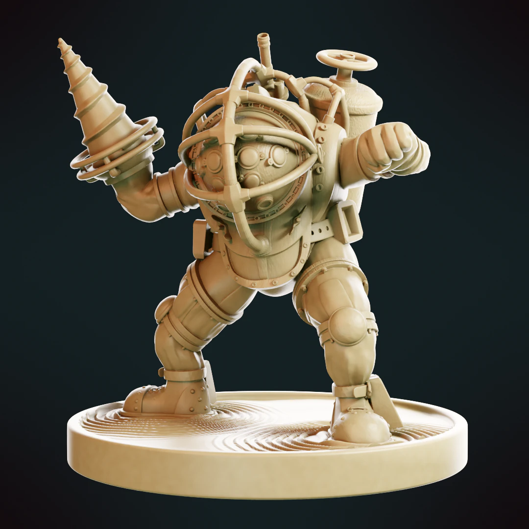 Bioshock - Big Daddy 3D Print Model .c4d .max .obj .3ds .fbx .stl .blend
