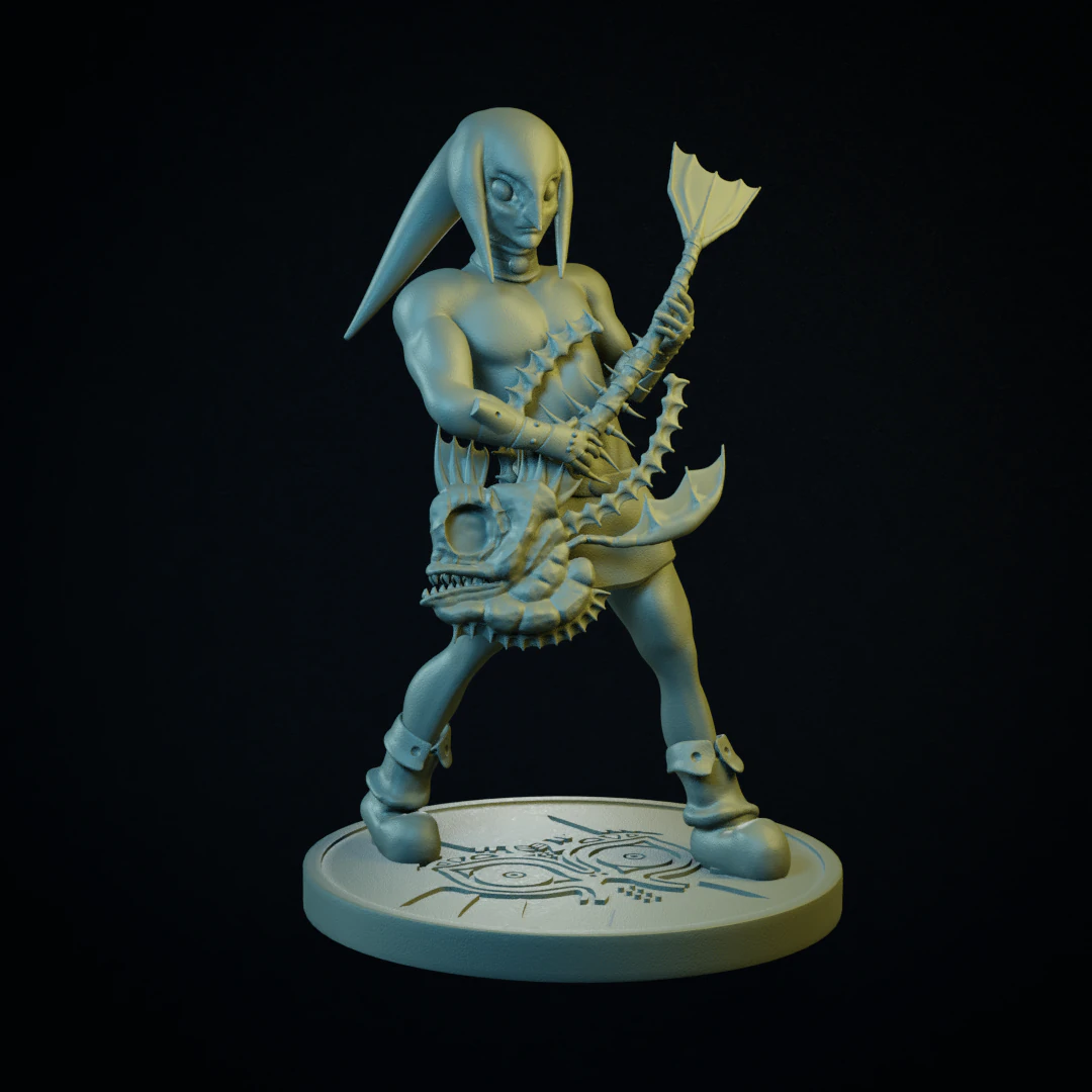 Zora Link - Zelda Majoras Mask 3D Print Model .c4d .max .obj .3ds .fbx .stl .blend 