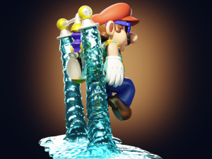 Super Mario Sunshine 3Dプリントモデル