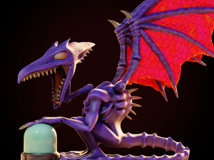 Super Metroid Ridley 3D 프린트 모델