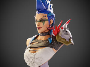 Overwatch2 - Junker Queen 3Dプリントモデル