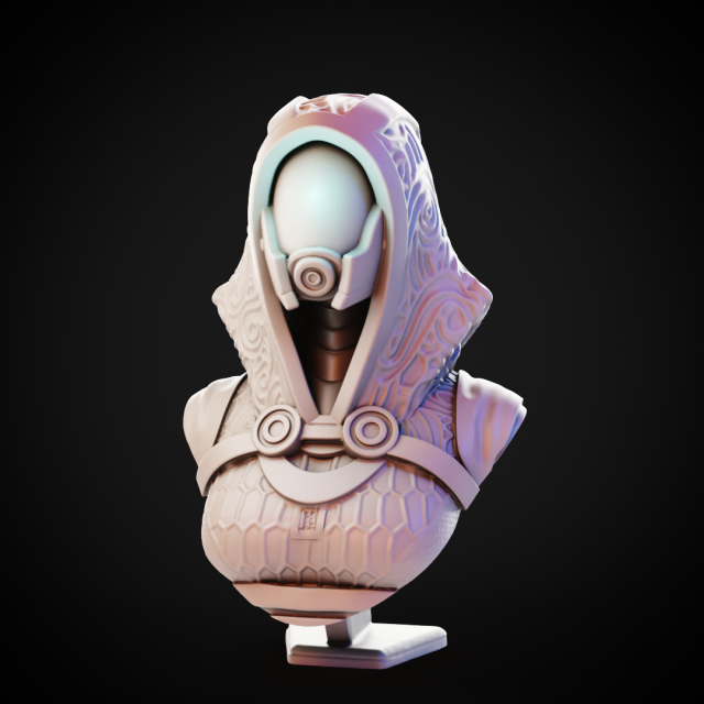 Mass Effect - TaliZorah nar Rayya 3Dプリントモデル .c4d .max .obj .3ds .fbx .stl .blend 