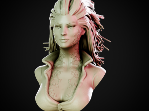Poison Ivy Bust 3D 프린트 모델