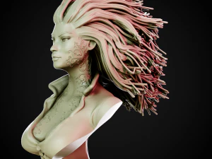 Poison Ivy Bust 3D Print Model