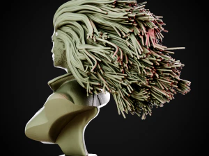 Poison Ivy Bust 3D Print Model