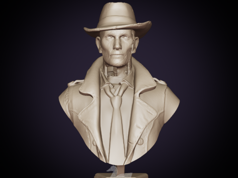 Fallout 4 - Nick Valentine 3D 프린트 모델
