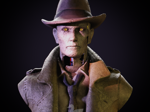 Fallout 4 - Nick Valentine 3D 프린트 모델