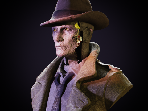 Fallout 4 - Nick Valentine 3D 프린트 모델