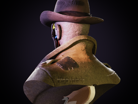Fallout 4 - Nick Valentine 3D 프린트 모델