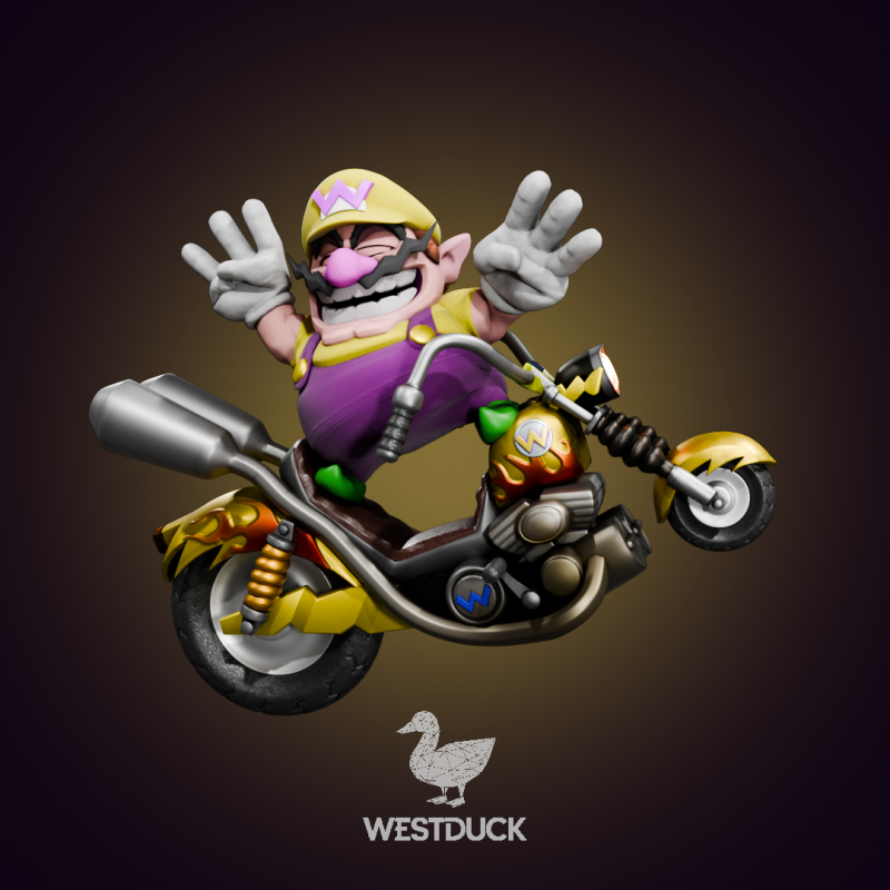 Wario - Super Smash Bros Ultimate Modelo de Impressão 3D .c4d .max .obj .3ds .fbx .stl .blend 