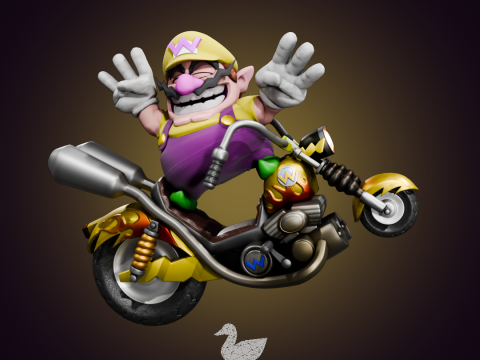 Wario - Super Smash Bros Ultimate 3D 프린트 모델