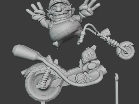 Wario - Super Smash Bros Ultimate 3D Print Model