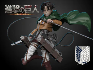 Baskı i&ccedil;in Levi Ackerman Attack on Titan modeli 3D Baskı Modeli