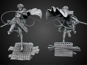 Levi Ackerman Attack on Titan model for printing 3Dプリントモデル