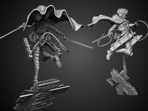 Levi Ackerman Attack on Titan model for printing 3Dプリントモデル