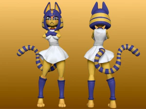 Ankha Dancing cat Animal crossing 3D print model toy 3D Print Model