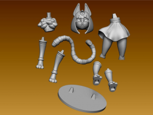 Ankha Dancing cat Animal crossing 3D print model toy 3D Принт Модель