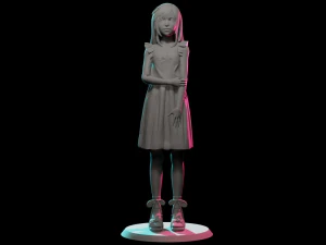 Tifa Final fantasy jong model voor het printen van 3D-printmodel 3D printmodel