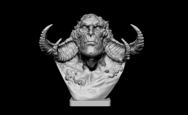God of war fire troll 3D print model 3D Print Model in Man 3DExport