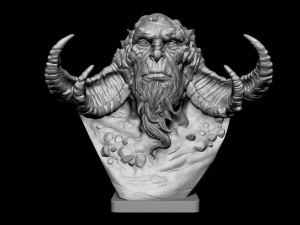 God of war fire troll 3D print model 3D Принт Модель