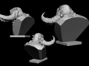 God of war fire troll 3D print model 3D Принт Модель