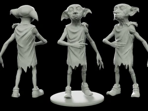Modelo de Harry Potter elfo dom&eacute;stico Dobby para imprimir modelo de impresi&oacute;n 3D Modelo de impresión 3D