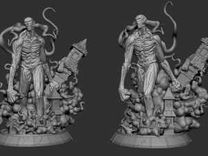 Attack on Titan - Colossal Titan Bertholt 3D print model 3D Print Model