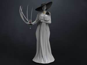 Lady Dimitrescu Alcina Resident evil 8 village 3D print model 3D Print Models